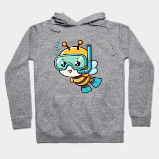 Cute bee Snorkeling Hoodie